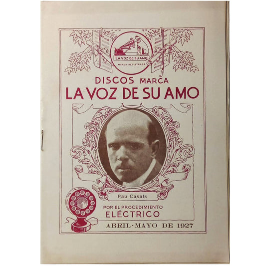 DISCOS MARCA LA VOZ DE SU AMO. ABRIL-MAYO DE 1927