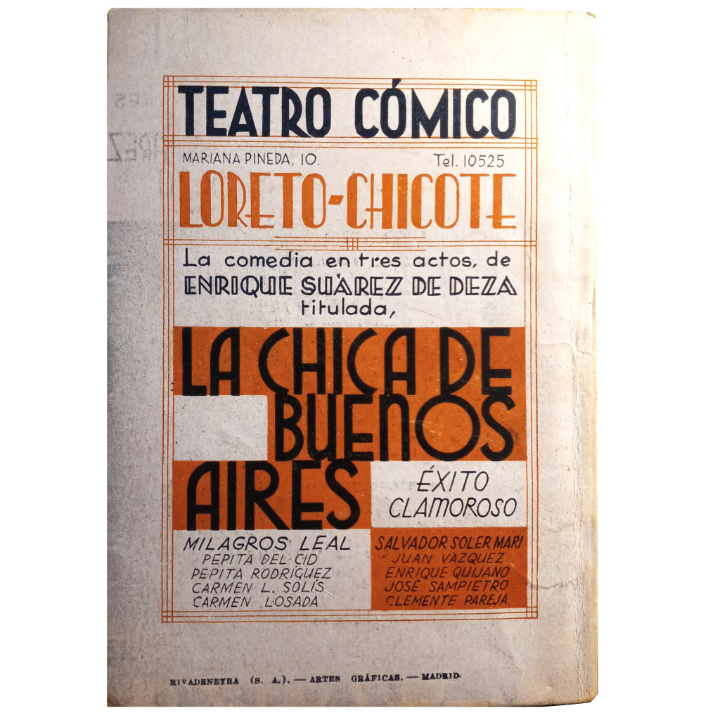 LA FARSA Nº 323: LA CHICA DE BUENOS AIRES. Suárez de Deza, Enrique