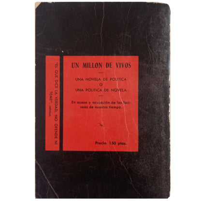 UN MILLÓN DE VIVOS. Pérez Madrigal, Joaquín (Dedicado)