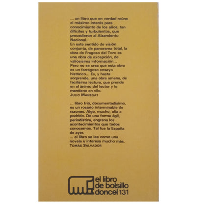 TRIUNFAN LAS DERECHAS. Marzo 1933-Septiembre 1934. Fragoso del Toro, Víctor