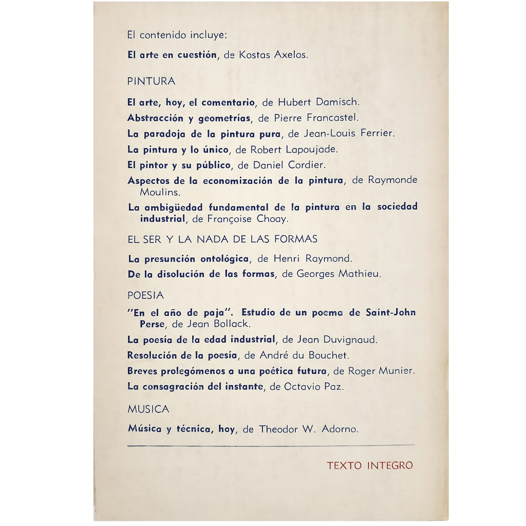 EL ARTE EN LA SOCIEDAD INDUSTRIAL. Varios autores