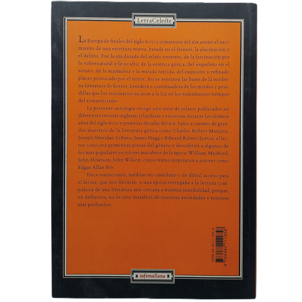 EL SUDARIO DE HIERRO Y OTROS CUENTOS GÓTICOS. Varios autores