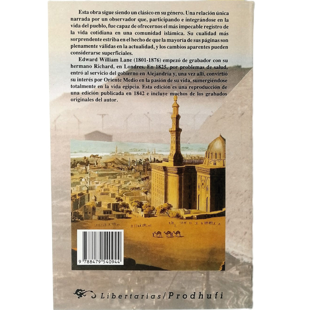 MANERAS Y COSTUMBRES DE LOS MODERNOS EGIPCIOS. Lane, Edward William