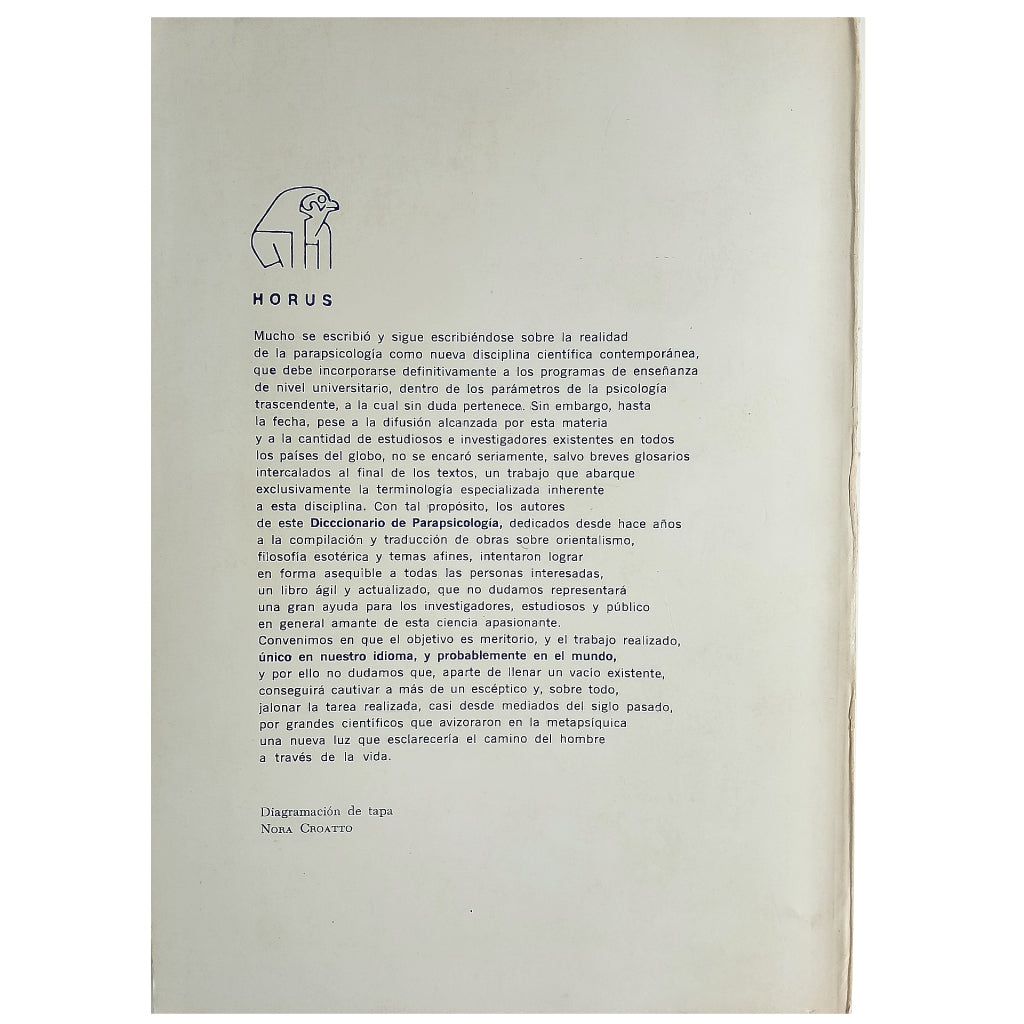 DICCIONARIO DE PARAPSICOLOGÍA. Morel, Héctor V. / Dali Moral, José