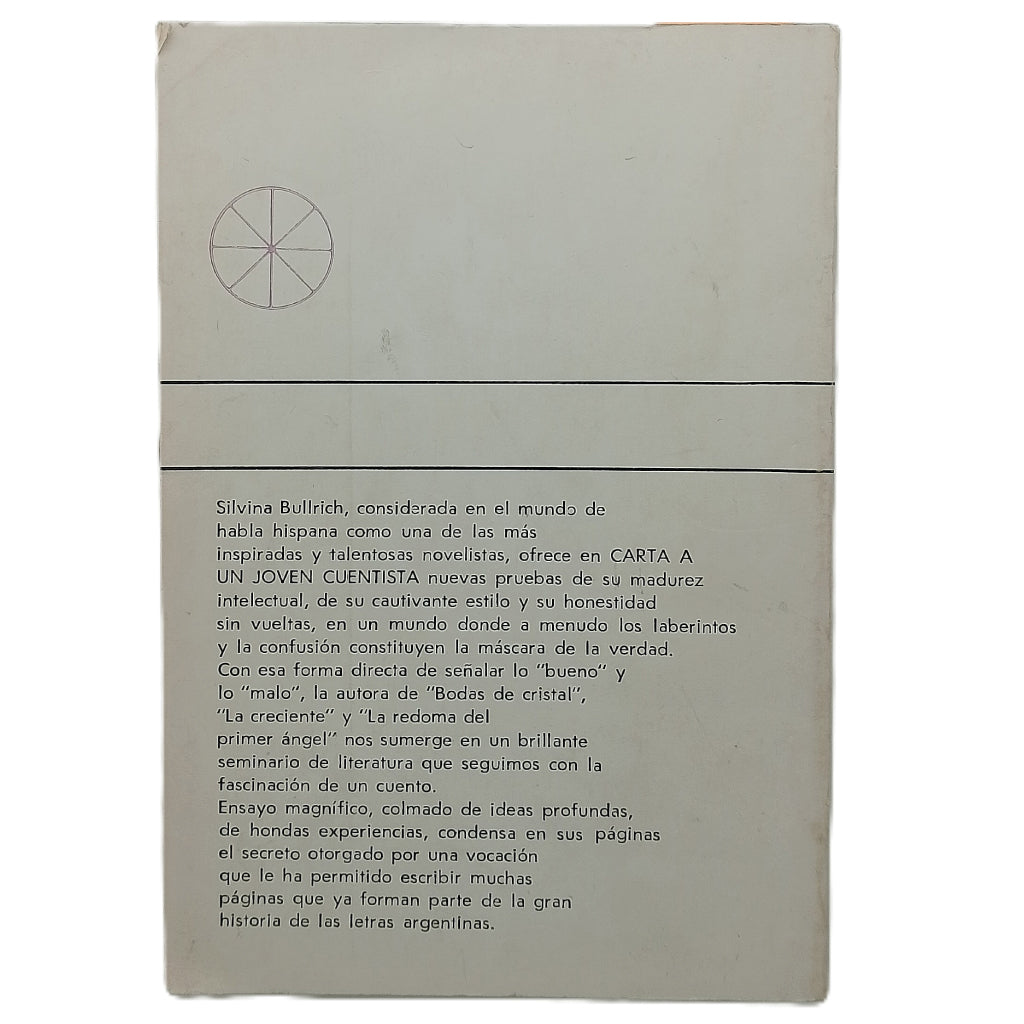 CARTA A UN JOVEN CUENTISTA. Bullrich, Silvina