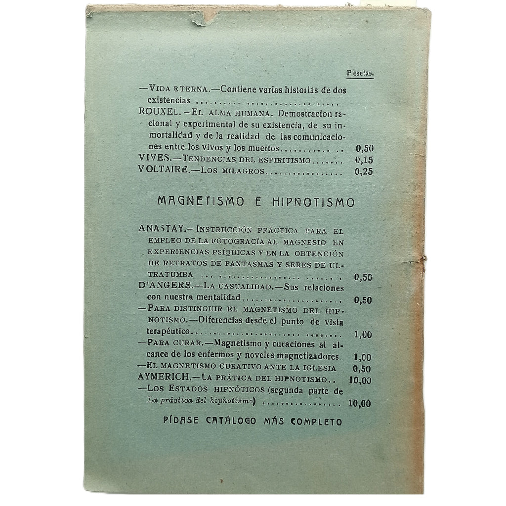 LA LUCHA DE UN ESPÍRITU CONTADA POR ÉL MISMO (PÁGINAS DE SEIS EXISTENCIAS)
