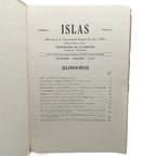 ISLAS. Volumen I. Número 1. Septiembre-Diciembre- 1958