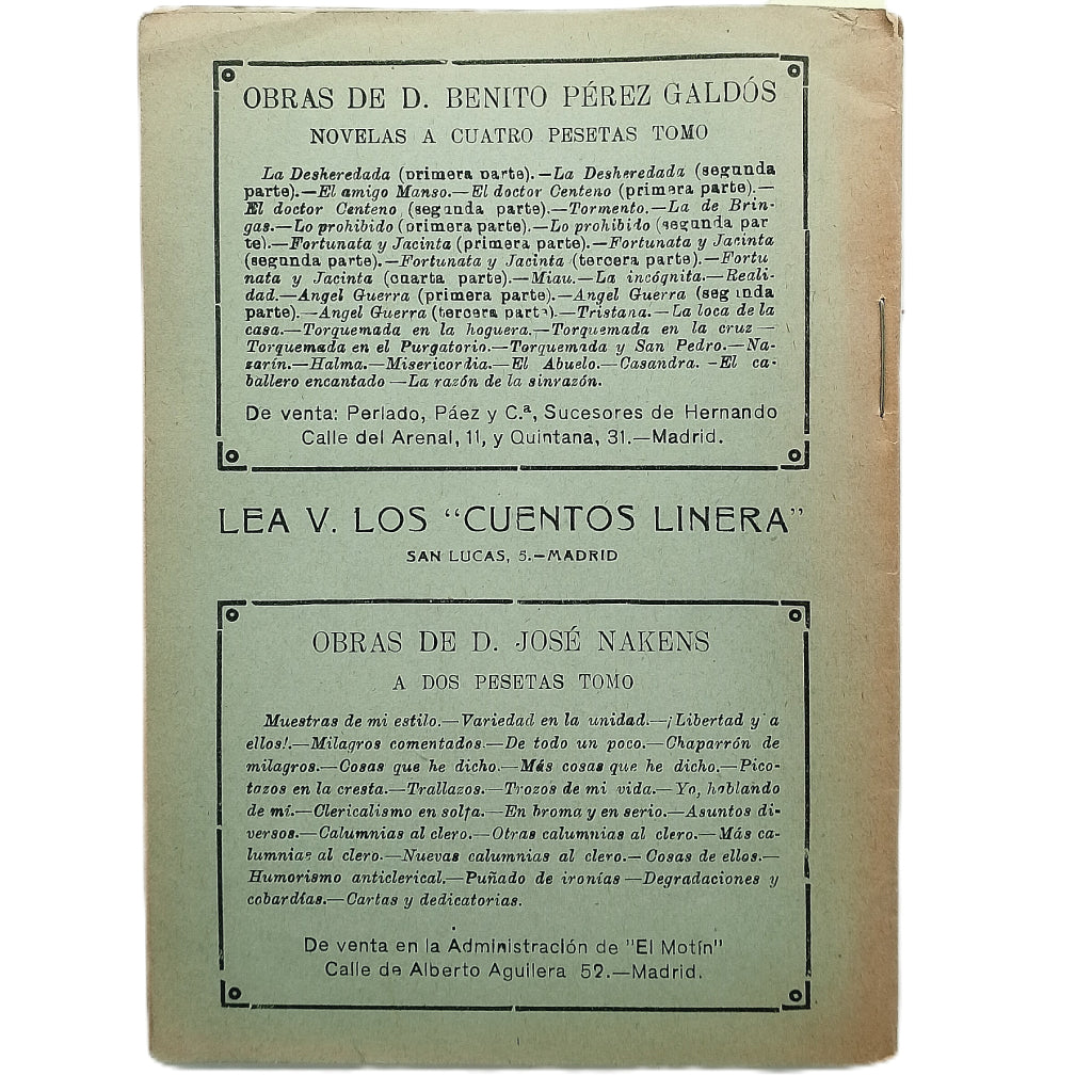 LA LIBERTAD RELIGIOSA. Mencos García de Paredes, Joaquín