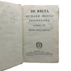 DE RECTA HUMANAE MENTIS INSTITUTIONE. Baldinoti, Cesare