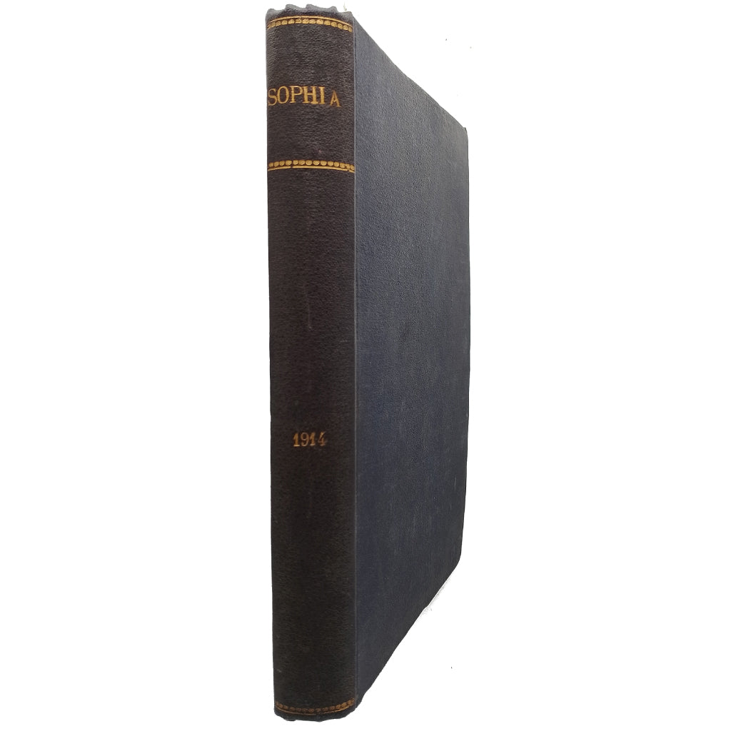 SOPHIA. AÑO COMPLETO 1914. Revista Teosófica. Orientalismo. Ocultismo