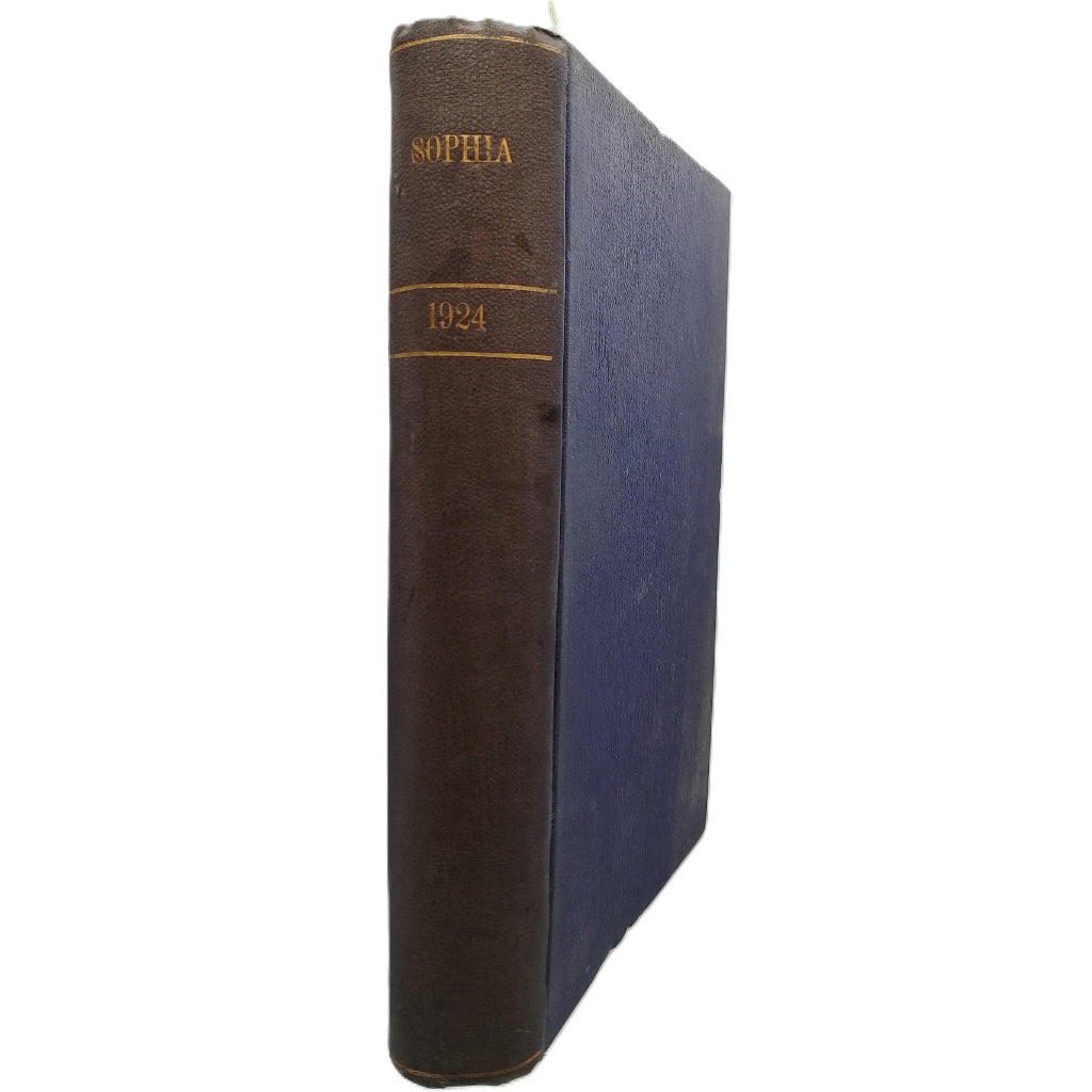 SOPHIA. AÑO COMPLETO 1924. Revista Teosófica. Orientalismo. Ocultismo