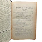 SOPHIA. AÑO COMPLETO 1924. Revista Teosófica. Orientalismo. Ocultismo