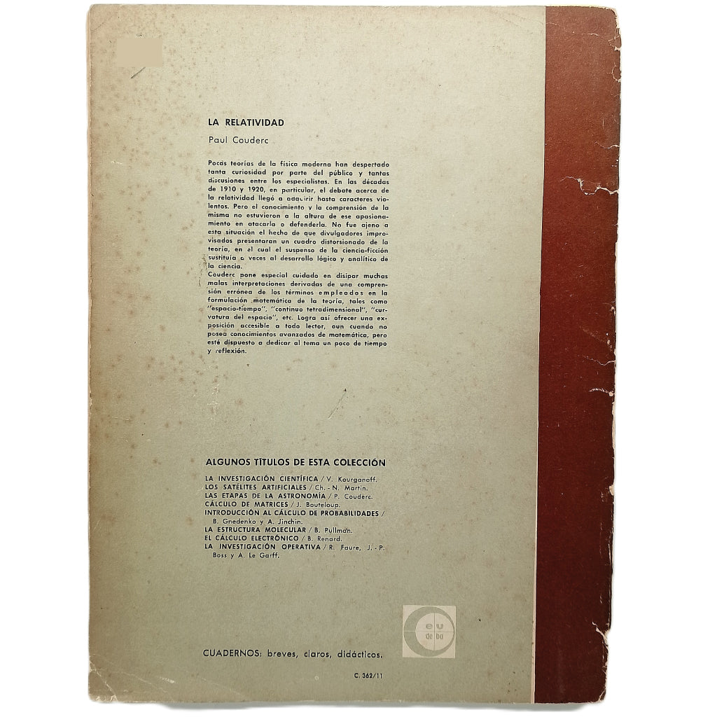 LA RELATIVIDAD. Couderc, Paul