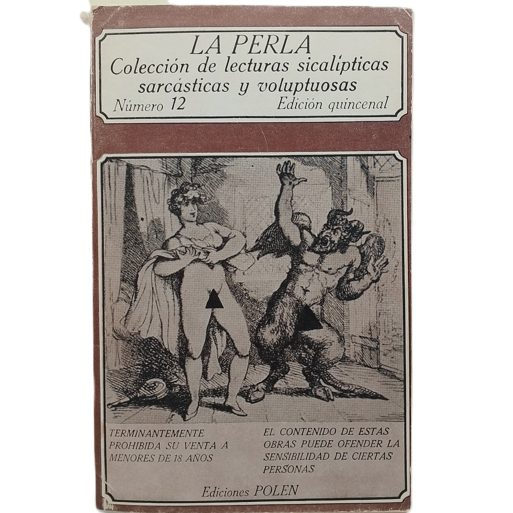 LA PERLA Nº 12. Colección de lecturas sicalípticas, sarcásticas y voluptuosas