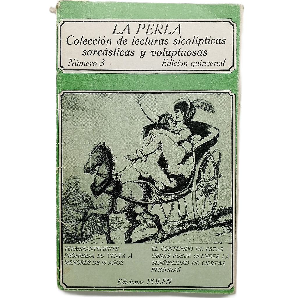 LA PERLA Nº 3. Colección de lecturas sicalípticas, sarcásticas y voluptuosas