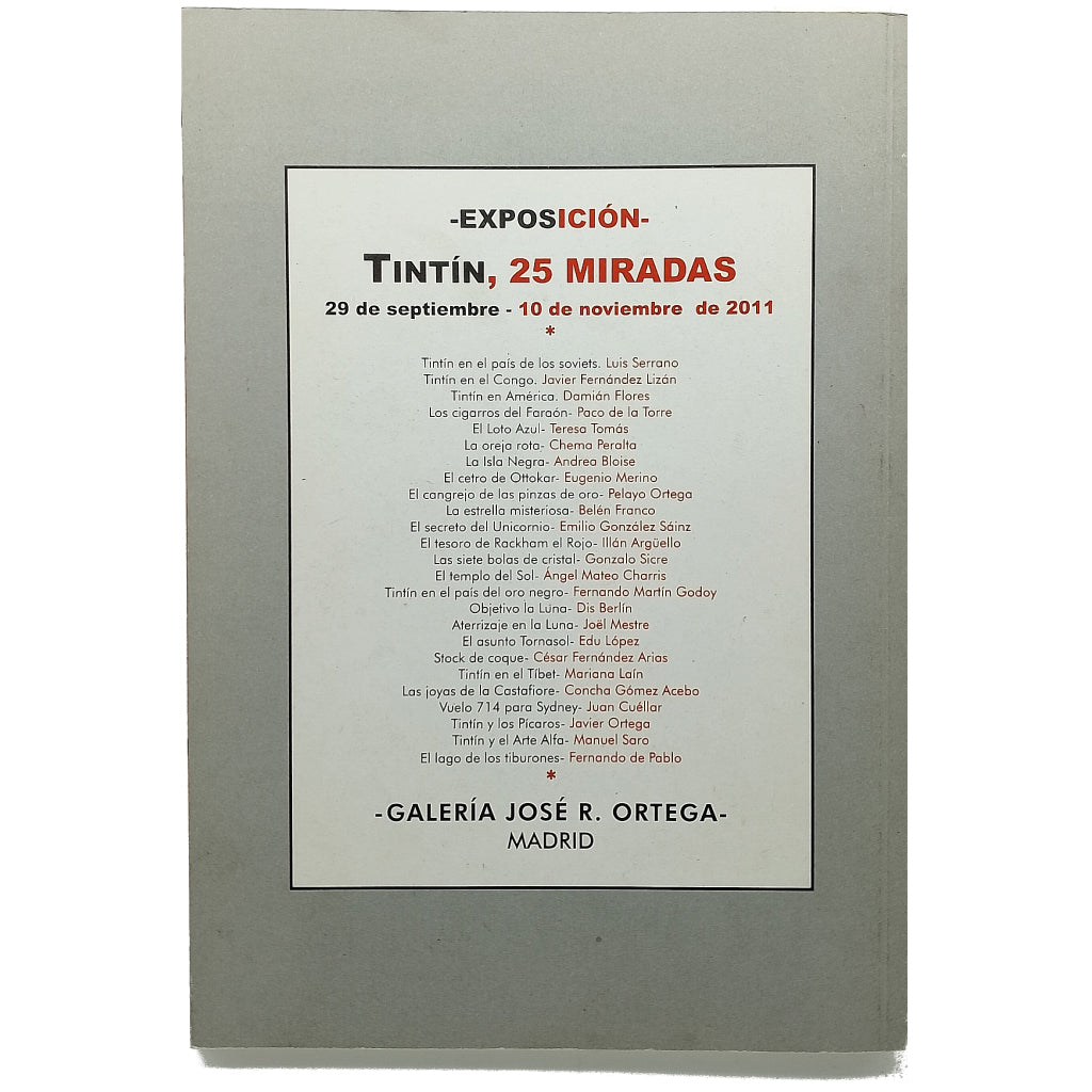 TINTÍN, 25 MIRADAS. Exposición