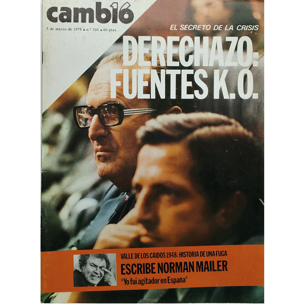 CAMBIO 16 Nº 326: EL SECRETO DE LA CRISIS. DERECHAZO: FUENTES K.O.