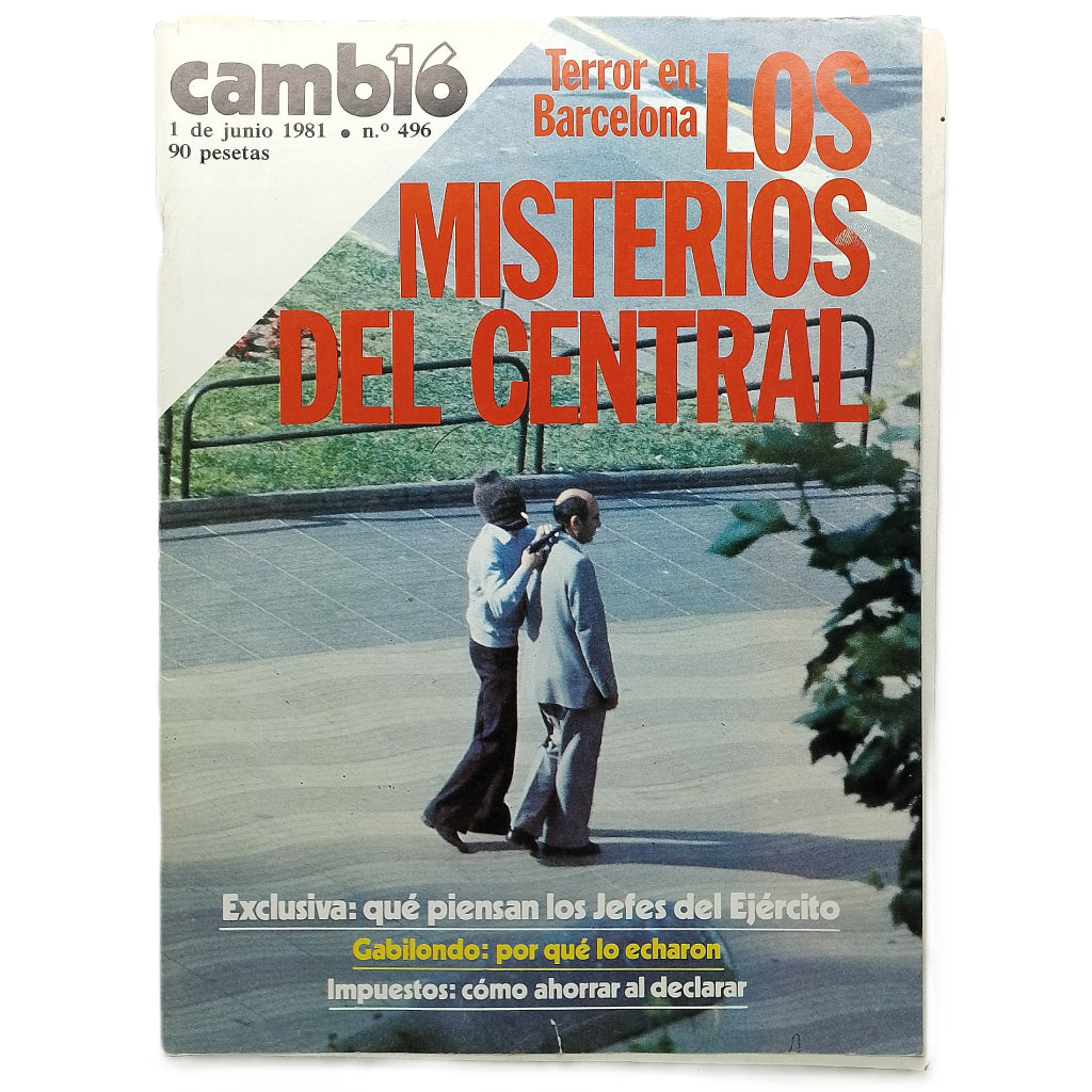 CAMBIO 16 Nº 496: TERROR EN BARCELONA. LOS MISTERIOS DEL CENTRAL