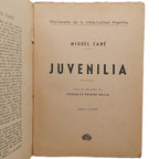JUVENILIA. Cané, Miguel
