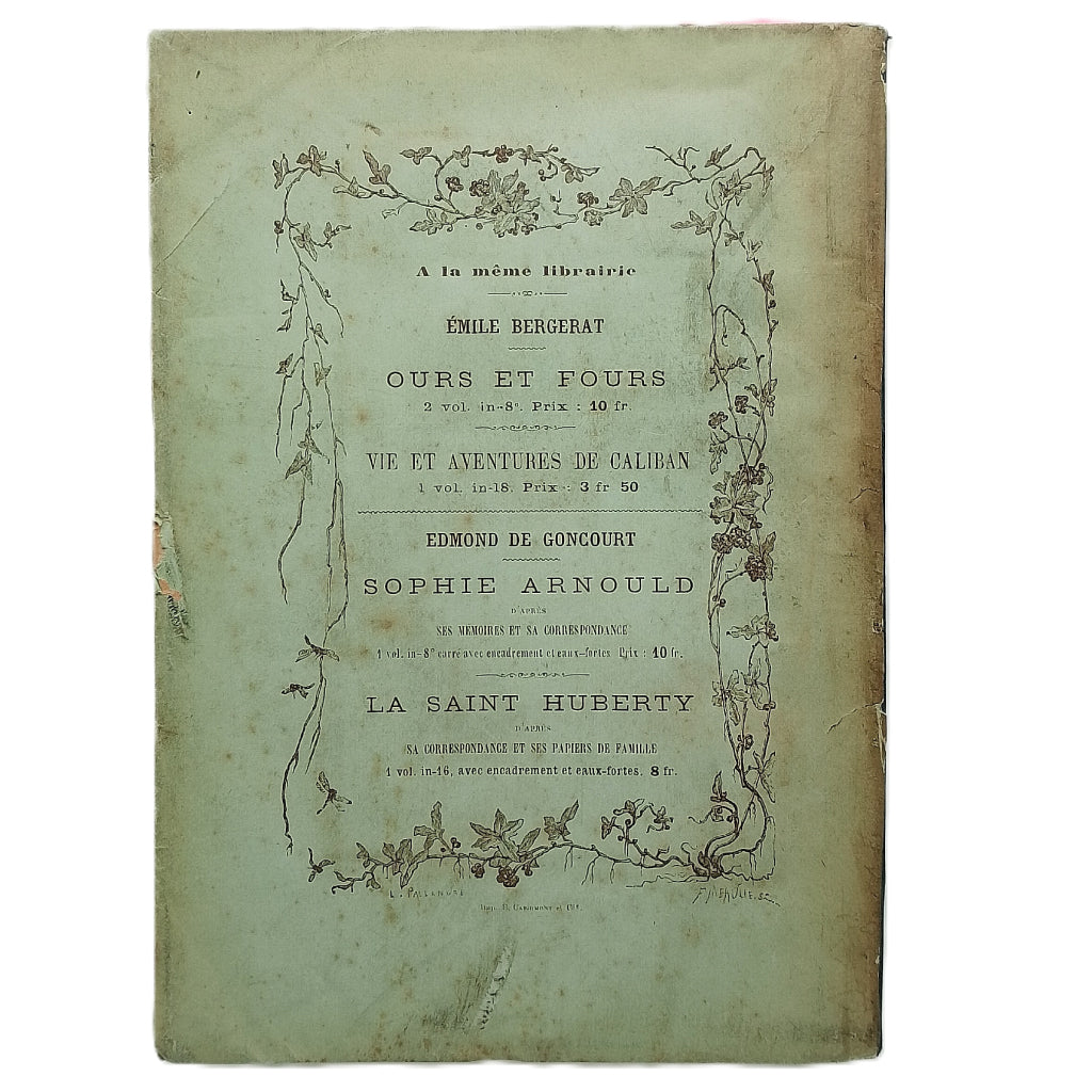 L'AMOUR EN REPUBLIQUE. Etude sociologique. 1870-1889. Bergerat, Émile