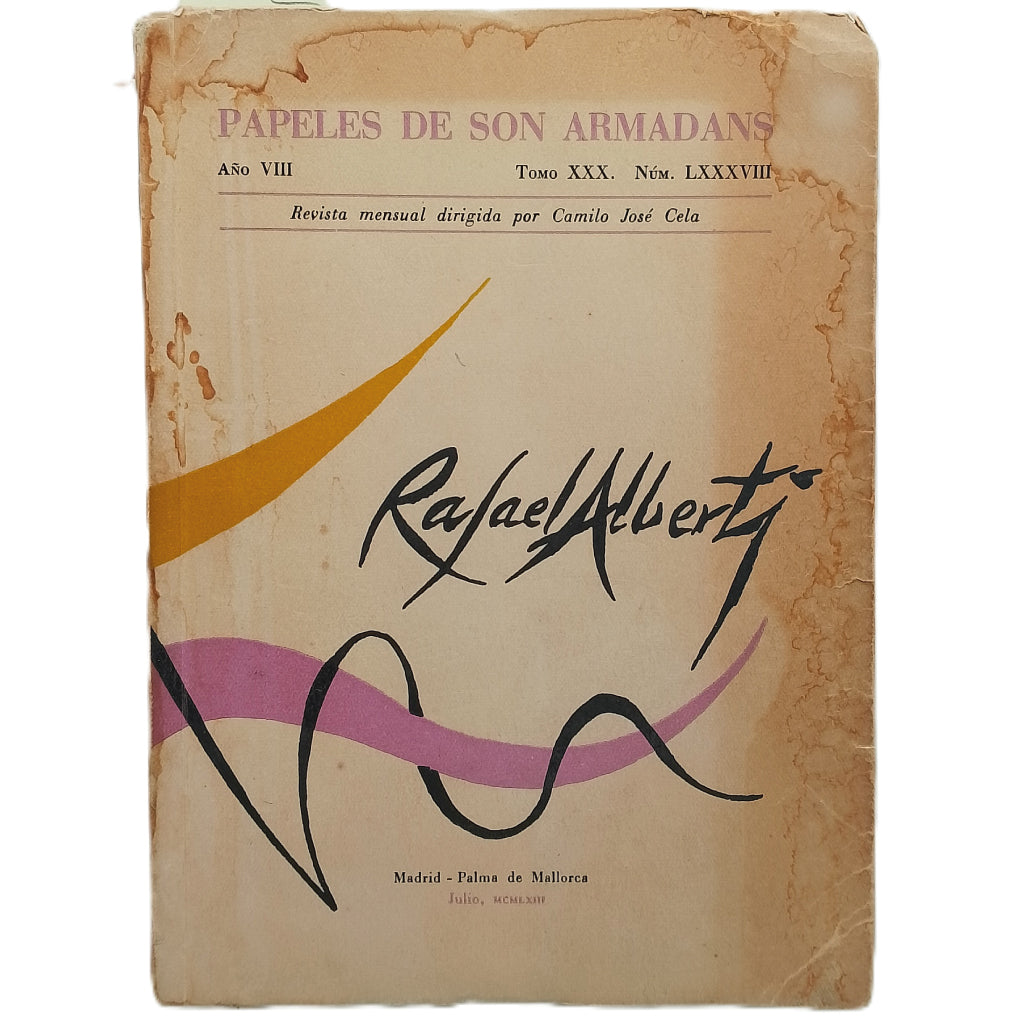 PAPELES DE SON ARMADANS. Año VIII. Tomo XXX. Núm. LXXXVIII