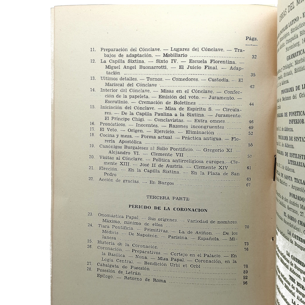 DE PIO XII A JUAN XXIII. Ayala López, Manuel (Dedicado)