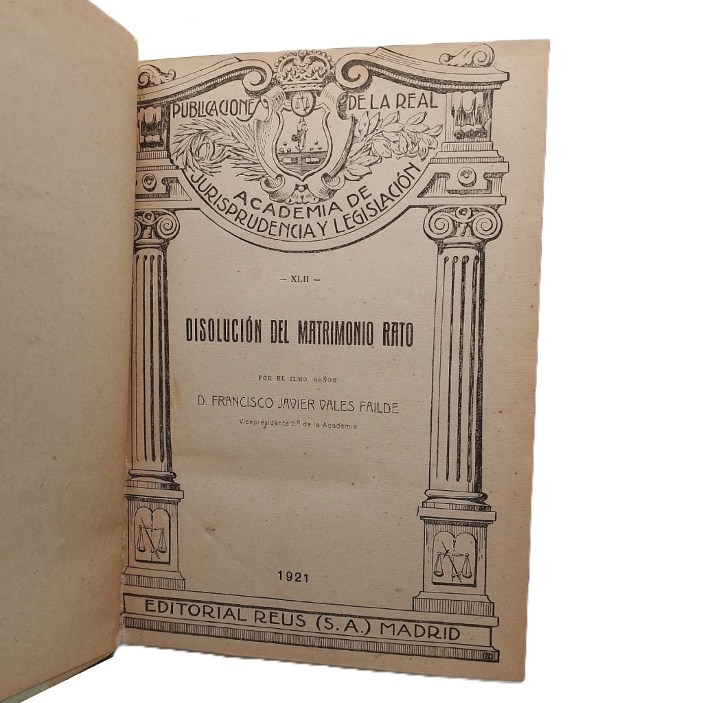 REAL ACADEMIA DE JURISPRUDENCIA. CURSO 1919-20. CONFERENCIAS 42-48