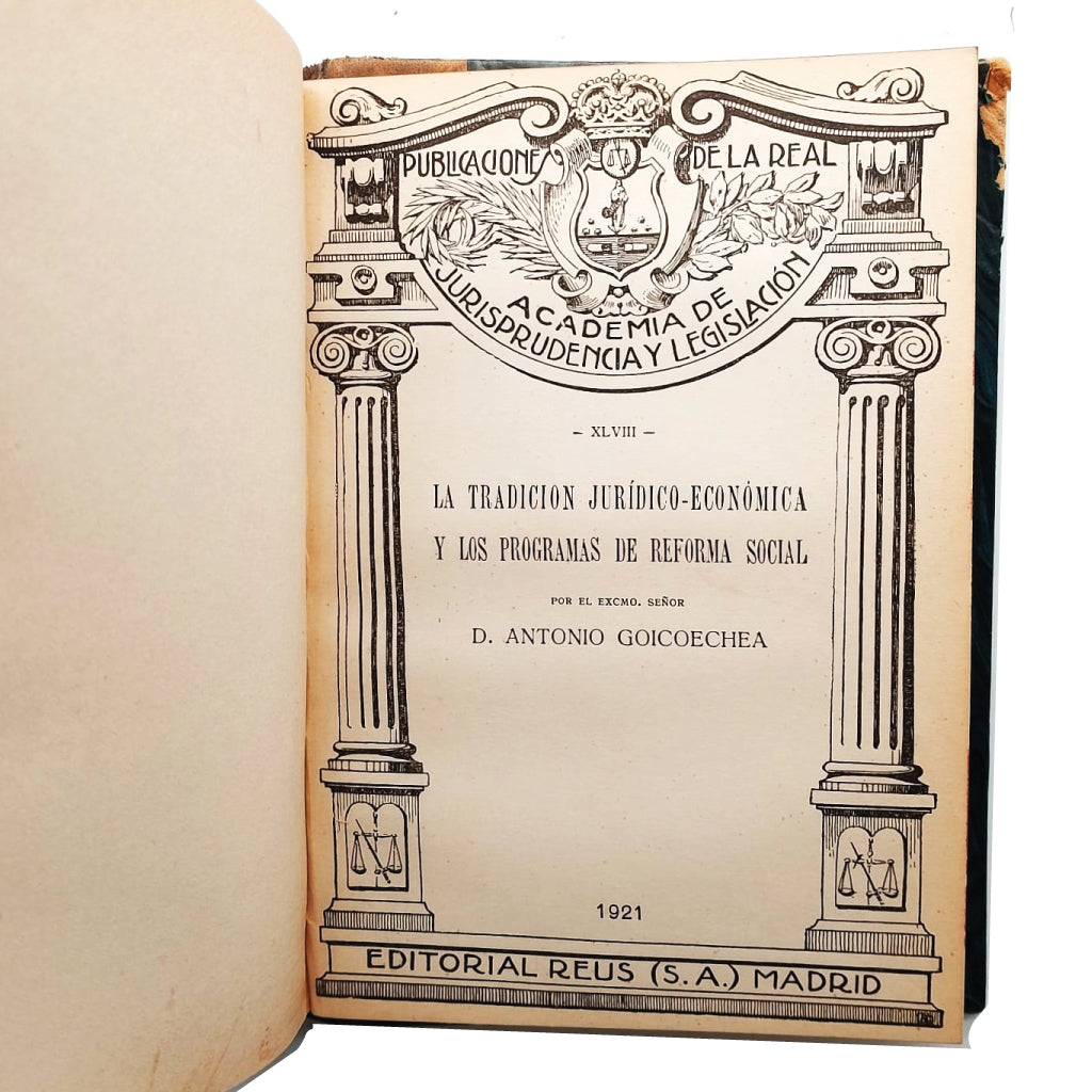 REAL ACADEMIA DE JURISPRUDENCIA. CURSO 1919-20. CONFERENCIAS 42-48