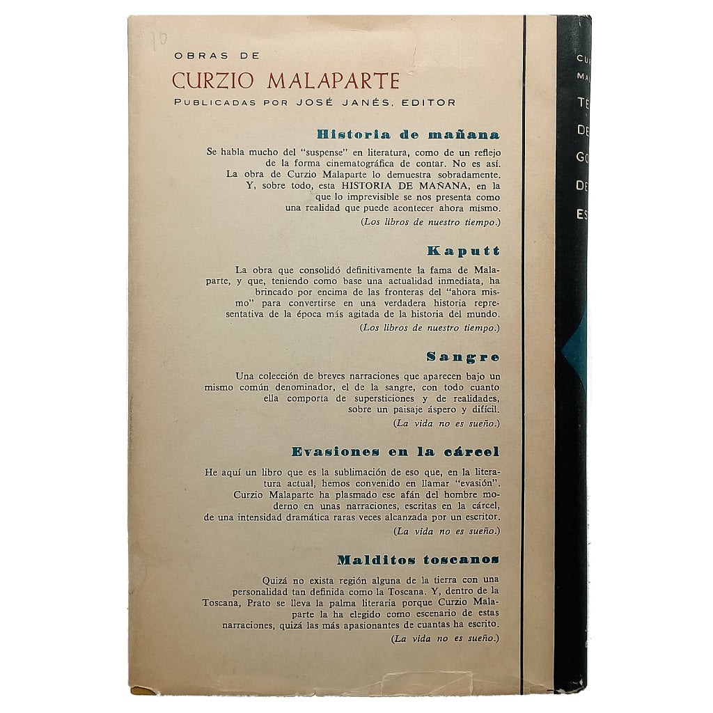 TÉCNICA DEL GOLPE DE ESTADO. Malaparte, Curzio