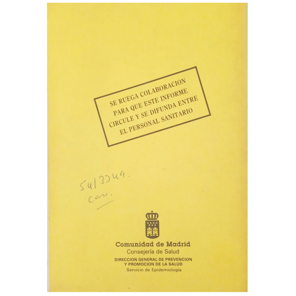VIGILANCIA EPIDEMIOLÓGICA DEL SIDA/VIH. INFORME Nº 10. OCTUBRE 1992