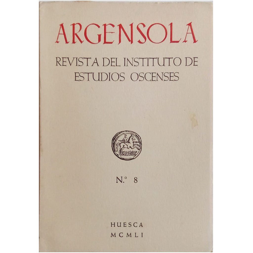 ARGENSOLA. REVISTA DEL INSTITUTO DE ESTUDIOS OSCENSES Nº 8