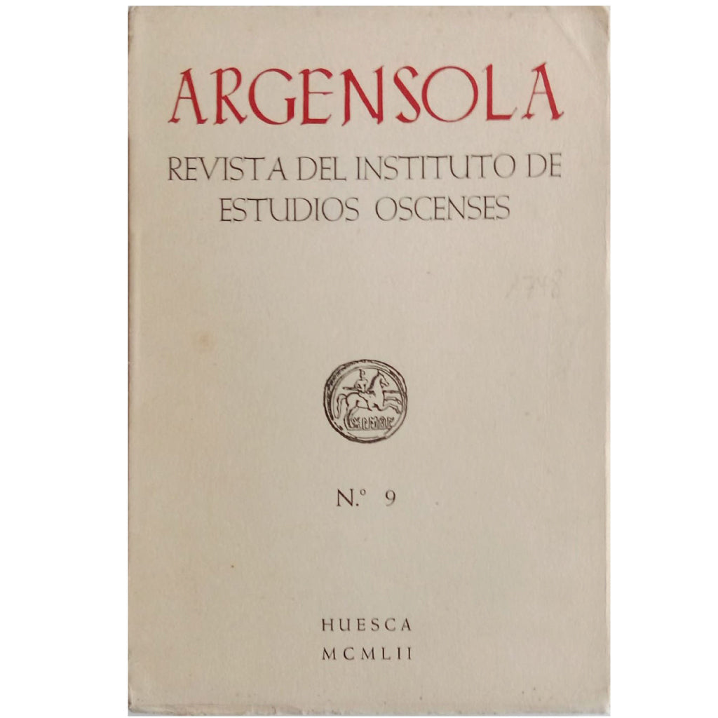 ARGENSOLA. REVISTA DEL INSTITUTO DE ESTUDIOS OSCENSES Nº 9