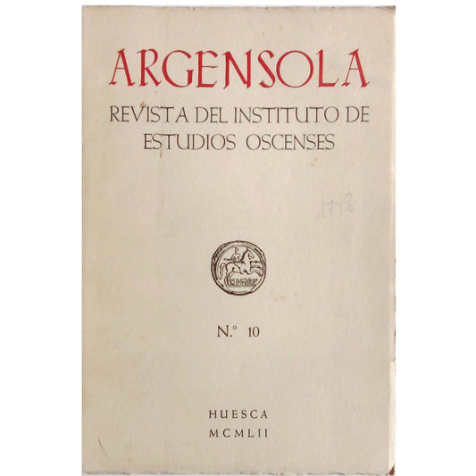 ARGENSOLA. REVISTA DEL INSTITUTO DE ESTUDIOS OSCENSES Nº 10