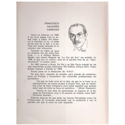 ARTES GRÁFICAS PARA PERIODISTAS. Navarro Cardoso, Francisco