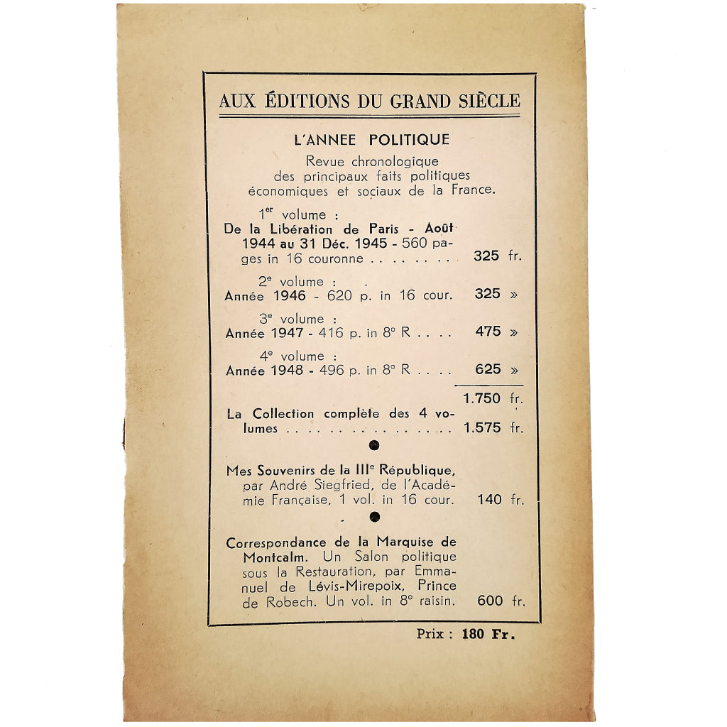 LE PACTE DE L'ATLANTIQUE PAIX OU GUERRE?. Mayer, René