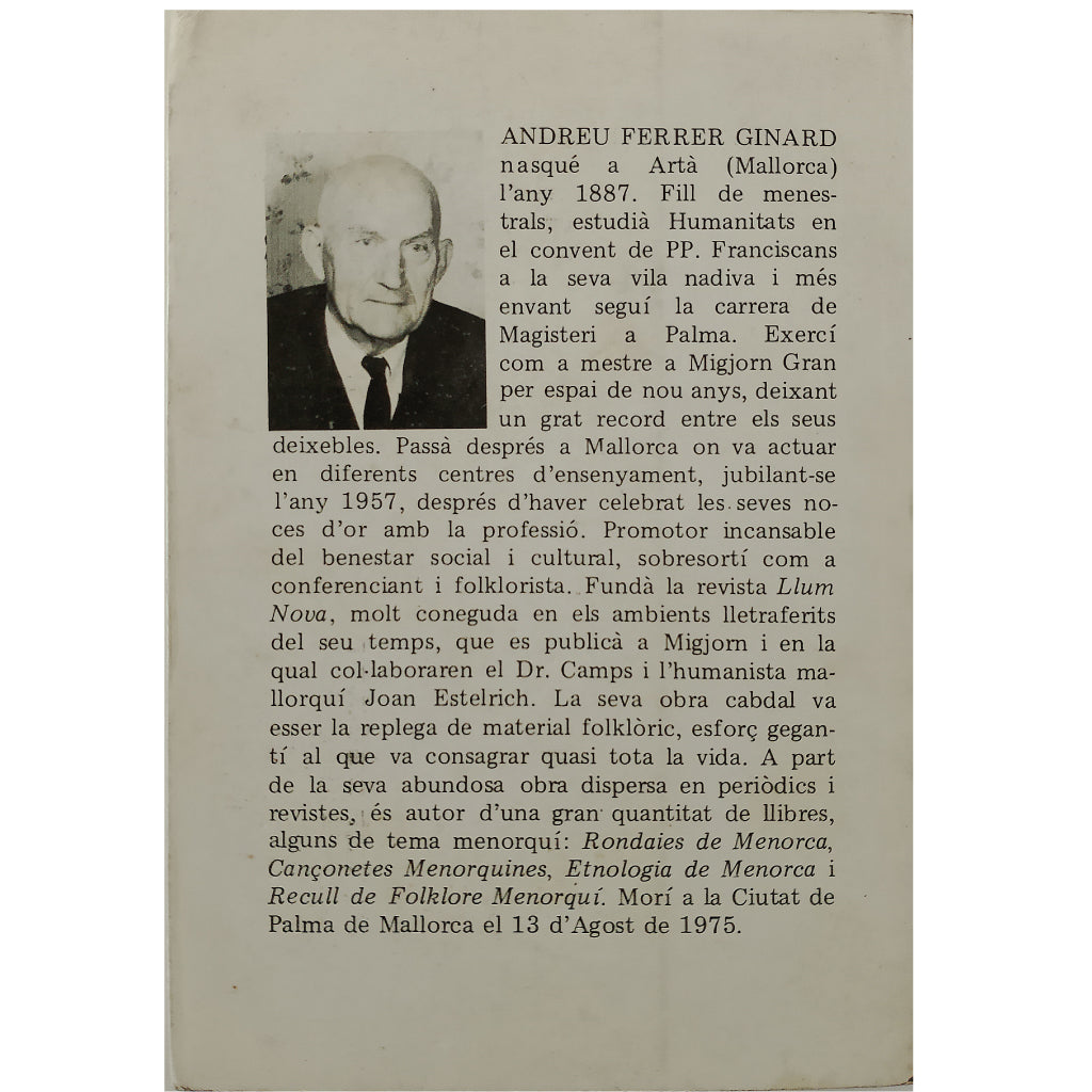 RONDAIES DE MENORCA 1. Ferrer, Andreu