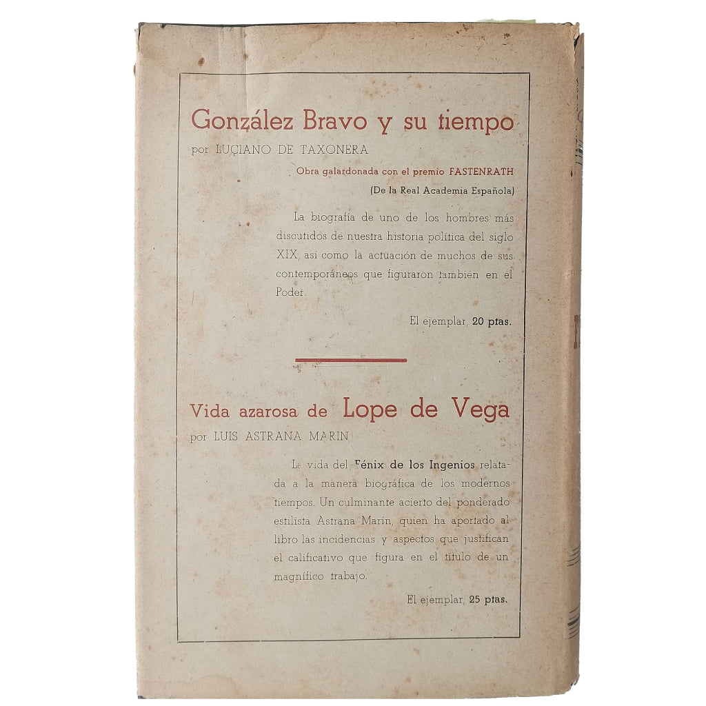FELIPE V. Fundador de una dinastía y dos veces Rey de España. Taxonera, Luciano