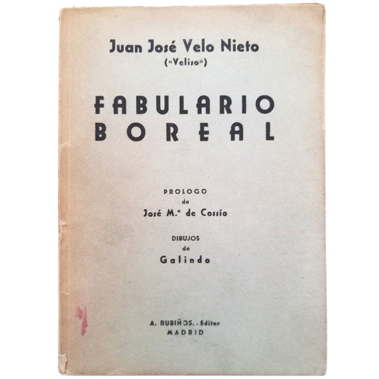 FABULARIO BOREAL. Velo Nieto, Juan José (Dedicado)