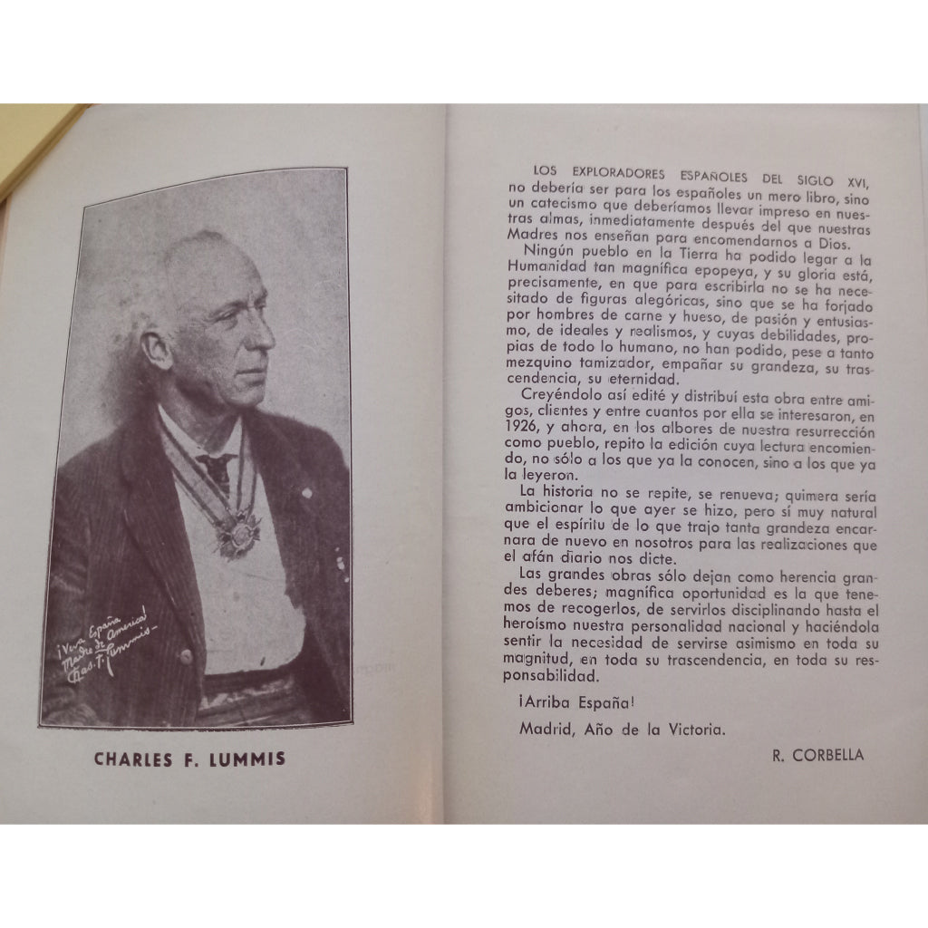 LOS EXPLORADORES ESPAÑOLES DEL SIGLO XVI. Lummis, Charle L.