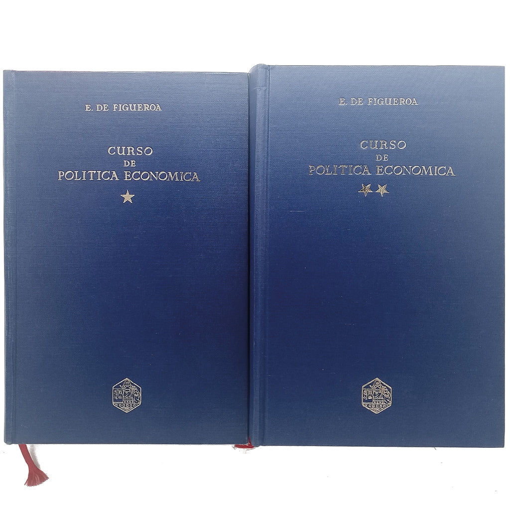 CURSO DE POLÍTICA ECONÓMICA. Tomo I y II. Figueroa, Emilio de