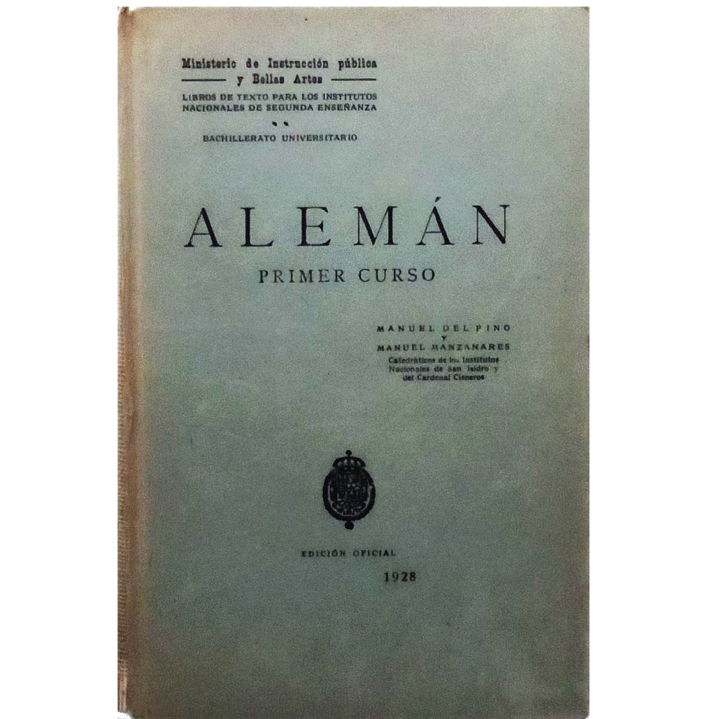 ALEMÁN, PRIMER CURSO. Pino, Manuel del/ Manzanares, Manuel