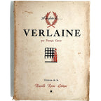 A LA GLOIRE DE VERLAINE. Carco, Françis