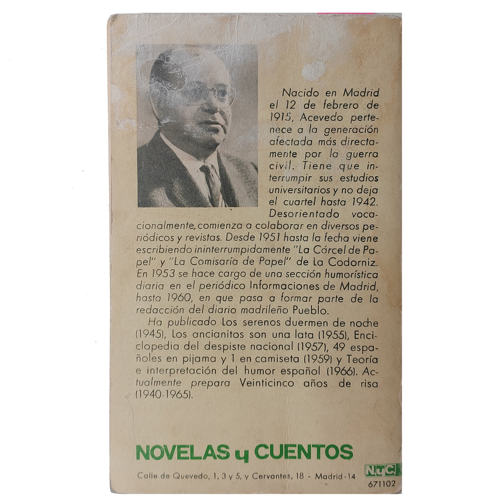 EL DESPISTE NACIONAL. Volumen III. Acevedo, Evaristo