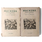 MACKENA (Novela policíaca). Tomo primero y segundo. Bergua, Juan B.