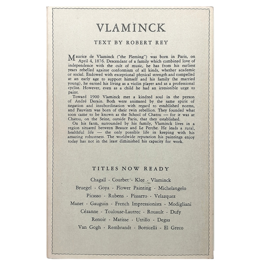 MAURICE DE VLAMINCK (Born 1876). Rey, Robert