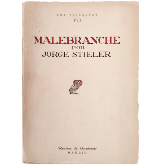 MALEBRANCHE. Stieler, Jorge