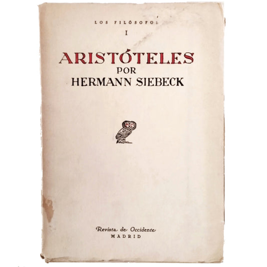 ARISTÓTELES. Siebeck, Hermann