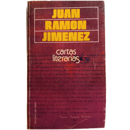 CARTAS LITERARIAS. Jiménez, Juan Ramón