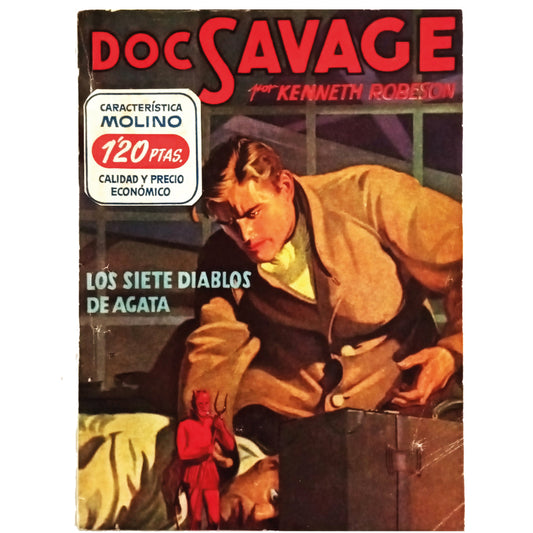 HOMBRES AUDACES Nº 141: DOC SAVAGE. LOS SIETE DIABLOS DE ÁGATA. Robeson, Kenneth