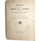 MEMORIA ELEVADA AL GOBIERNO DE LA REPÚBLICA CON MOTIVO DE LA SOLEMNE APERTURA DE LOS TRIBUNALES...